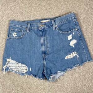 Levi’s high waist mom shorts size 34 retro western coastal cowgirl y2k cut off